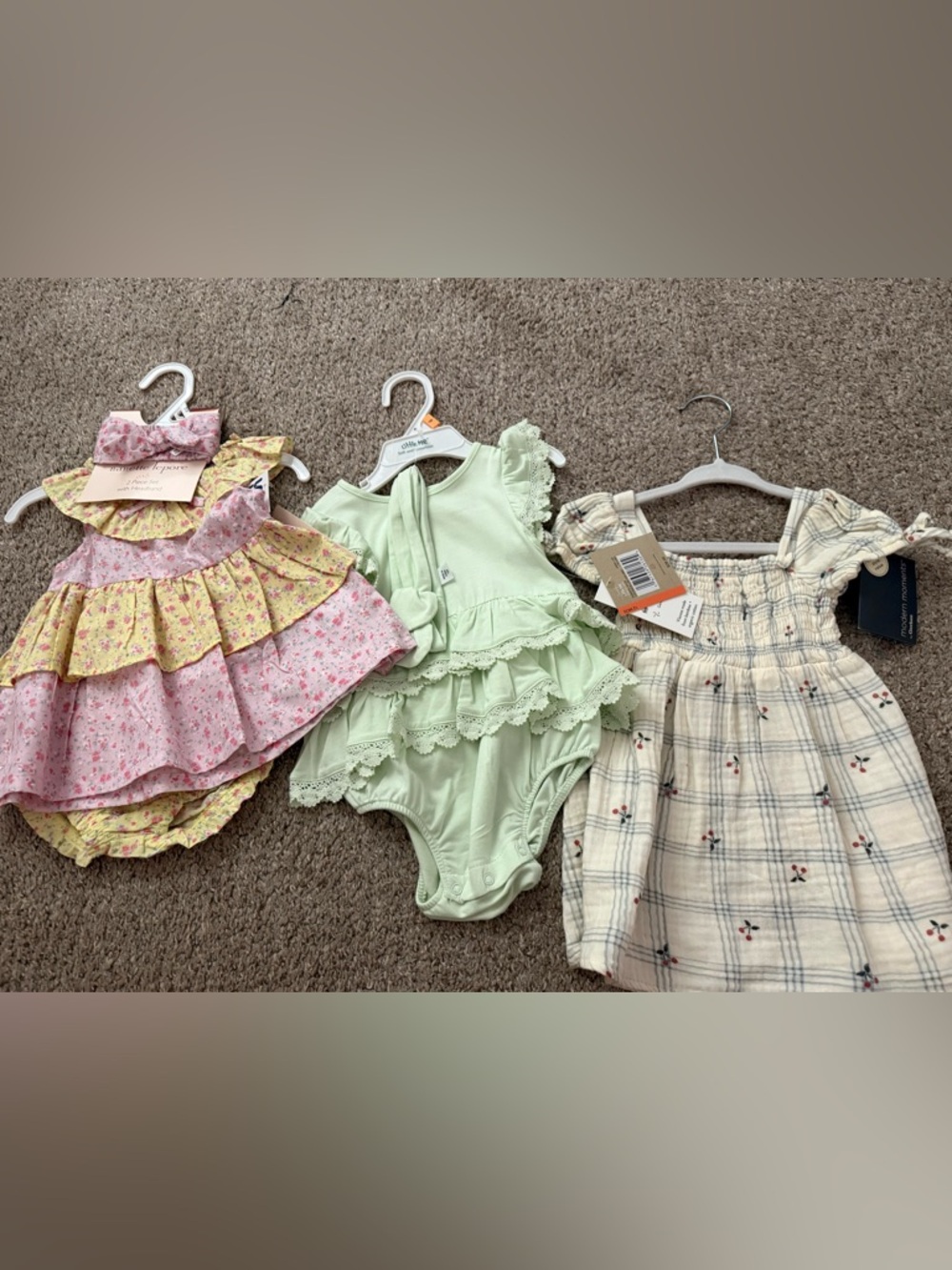 New baby girl outfit bundle